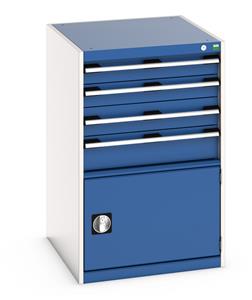 Bott Cubio 4 Drawer,1 Door Cabinet 650Wx750Dx1000mmH 40027023.**